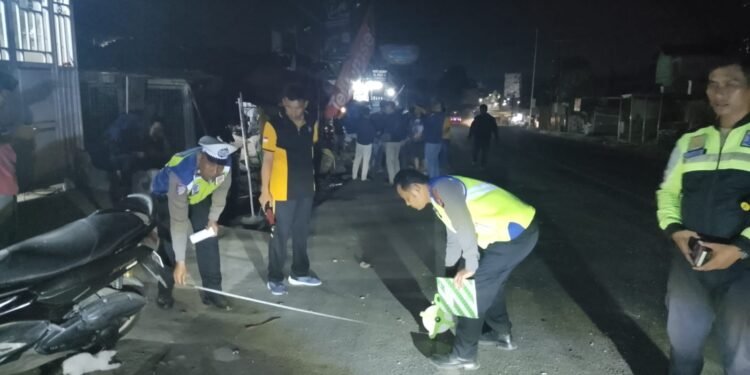 Unit Gakkum Sat Lantas Polres Simalungun All Out Tangani Laka Beruntun 5 Kendaraan, 1 Tewas