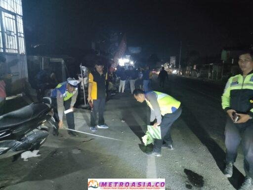 Unit Gakkum Sat Lantas Polres Simalungun All Out Tangani Laka Beruntun 5 Kendaraan, 1 Tewas