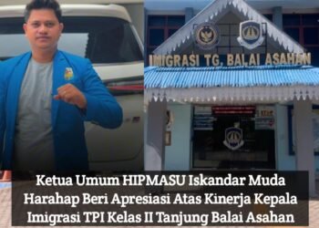 HIPMASU Apresiasi Kinerja Barandaru Widyarto Kepala Kantor Imigrasi Kelas II TPI Tanjungbalai