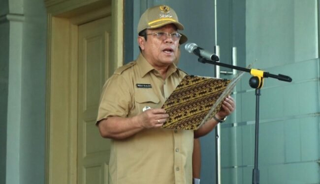 Wali Kota Pematangsiantar Wesly Silalahi SH MKn memimpin Apel Pagi Perdana di Tahun 2026