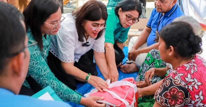 Wujut Kepedulian, Ny Liswati Wesly Silalahi Santuni Warga Korban Kebakaran Rumah