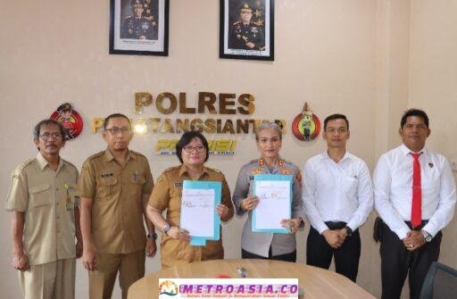 Pemko Pematangsiantar Melalui Dinas Sosial Dinsos P3A dan Polres Pematangsiantar Menandatangani Nota Kesepahaman