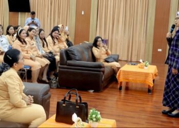 Rakor LPPK e-Reporting DWP, Ny. Hj Darmawati Anton Achmad Saragih: Junjung tinggi Nilai Kebersamaan, Kekompakan dan Integritas