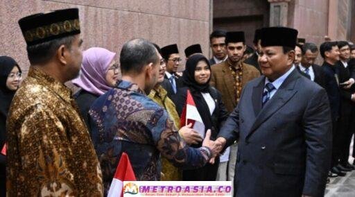 Mahasiswa Dan Diaspora di Persatuan Emira Arab Sambut Kedatangan Prabowo