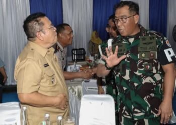 Wali Kota Wesly Turut Menyambut Kunker Danpuspomad Mayjen TNI Eka Wijaya Permana di Denpom I/1 Pematangsiantar