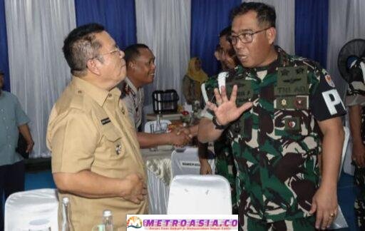 Wali Kota Wesly Turut Menyambut Kunker Danpuspomad Mayjen TNI Eka Wijaya Permana di Denpom I/1 Pematangsiantar