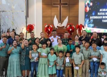 Wali Kota Wesly Berikan Tali Asih di Perayaan Natal Oikumene Korem 022/PT, Satdisjan Rem, dan Kodim 0207/Simalungun