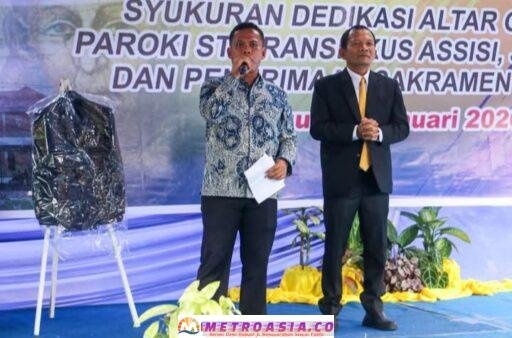 Wali Kota Wesly Diwakili Sekda Junaedi Hadiri Syukuran Dedikasi Altar Gereja Paroki St Fransiskus Asisi Jalan Medan