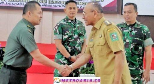 Bupati Simalungun Bersama Forkopimda Sambut Kunker Tim Wasev TMMD Ke-127 Tahun 2026 di Wilayah Kodim 0207/Sml