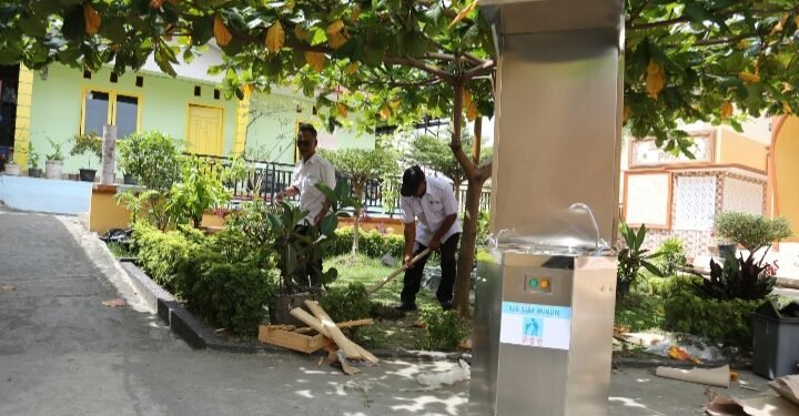 Setelah Diperintahkan Walikota, Perumda Air Minum Tirta Uli telah menyediakan fasilitas air siap minum di komplek Masjid Al Ikhlas