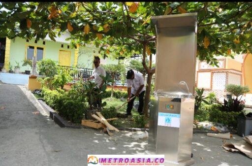Setelah Diperintahkan Walikota, Perumda Air Minum Tirta Uli telah menyediakan fasilitas air siap minum di komplek Masjid Al Ikhlas