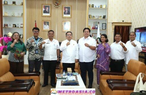 Wali Kota Pematangsiantar Didampingi Sekretaris Daerah (Sekda) Junaedi Antonius Sitanggang SSTP MSi bertemu UNICEF