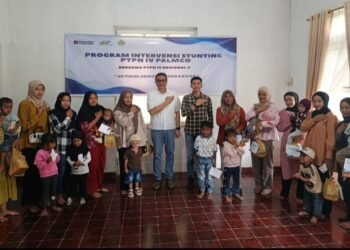 PTPN IV PalmCo Genjot Pengentasan Stunting, Dorong Target Indonesia Emas 2045