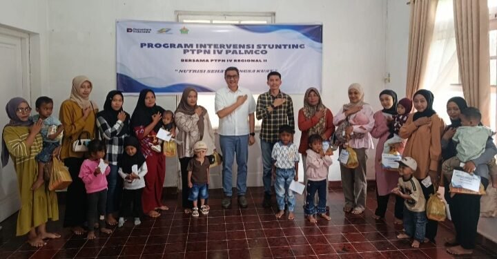 PTPN IV PalmCo Genjot Pengentasan Stunting, Dorong Target Indonesia Emas 2045