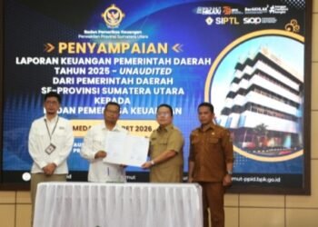 Wali Kota Pematangsiantar Wesly Silalahi SH MKn Serahkan LKPD Unaudited Tahun TA 2025 ke BPK