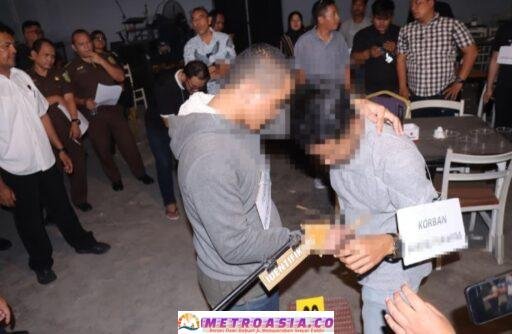 Kasus Pembunuhan di Kafe Lotta Drinks Terungkap, 10 Adegan Diperagakan Dalam Rekontruksi