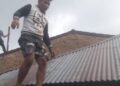 Diburuh Polisi, Pembobol Rumah Lari Lewat Atap “Gol Juga”