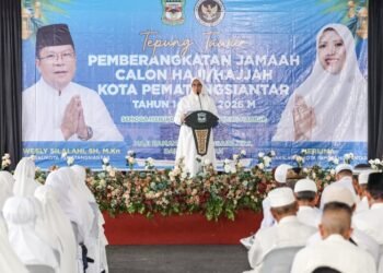Jelang Keberangkatan, Calon Haji Pematangsiantar Ditepung Tawari