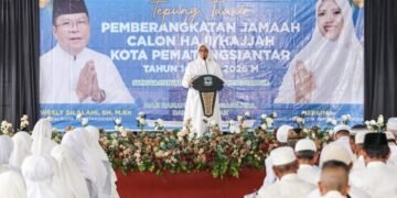 Jelang Keberangkatan, Calon Haji Pematangsiantar Ditepung Tawari