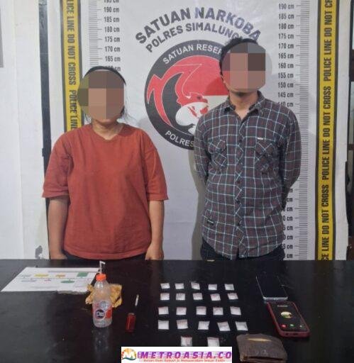 Dua Pengedar Sabu Dikecamatan Siantar Dibekuk, Barang Bukti Capai 21,85 Gram, Warga KM IV