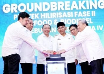 Bupati Simalungun Hadiri Groundbreaking Hilirisasi PTPN IV di KEK Sei Mangkei