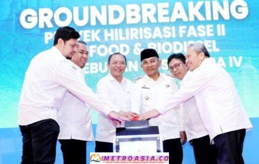 Bupati Simalungun Hadiri Groundbreaking Hilirisasi PTPN IV di KEK Sei Mangkei