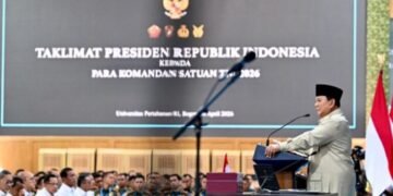 1.500 Komandan Satuan TNI Menerima Taklimat  Presiden Prabowo