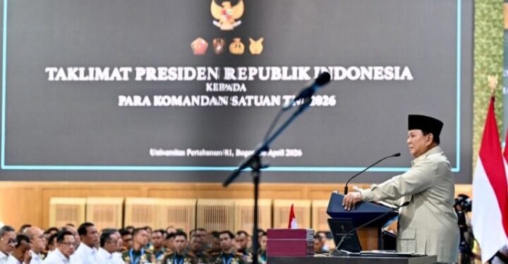 1.500 Komandan Satuan TNI Menerima Taklimat Presiden Prabowo