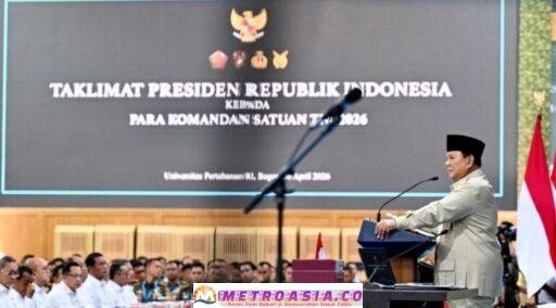 1.500 Komandan Satuan TNI Menerima Taklimat Presiden Prabowo