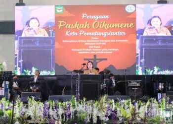 Wali Kota Pematangsiantar Menyampaikan Pesan Kedamaian dan Kebersamaan di Perayaan Paskah Oikumene Tahun 2026