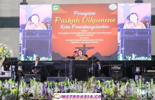 Wali Kota Pematangsiantar Menyampaikan Pesan Kedamaian dan Kebersamaan di Perayaan Paskah Oikumene Tahun 2026