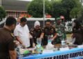 Wali Kota Pematangsiantar Fiwakili Asisten Administrasi Umum Setdako Menghadiri Pemusnahan Barang Bukti Perkara Tindak Pidana