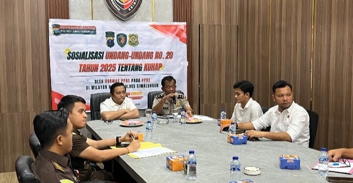 Sat Reskrim Polres Simalungun Berkordinasi dengan Kejaksaan dan PPNS, Siapkan Penegak Hukum Hadapi Era Baru KUHAP