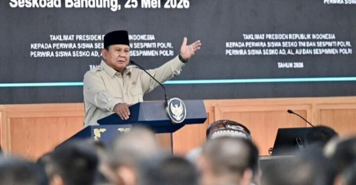 Presiden Prabowo Sampaikan Taklimat kepada Seribu Perwira Siswa TNI dan Polri