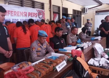 Polres Siantar Amankan 29 Tersangka Dan 1 Kg Sabu