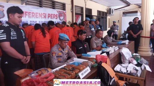 Polres Siantar Amankan 29 Tersangka Dan 1 Kg Sabu