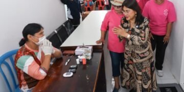 Ketua PKK Pematangsiantar Beri Semangat Kepada Kader Pemeriksaan IVA Tes
