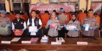 Polres Pematangsiantar Gelar Press Release Pengungkapan Kasus 3C dan Narkotika Periode Januari – Juni 2026