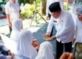 WaliKota Pematangsiantar Bersama Ketua TP PKK, Wakil WaliKota dan Unsur Forkopimda Tepung Tawari Jamaah Haji/Hajjah