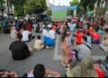 Kegiatan Siantar Car Free Day Dihiasi Dengan Bike To School Dan Nobar
