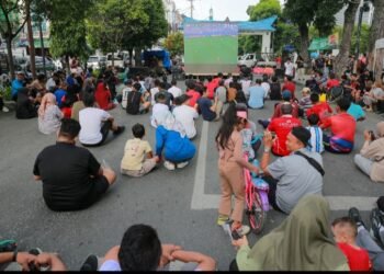 Kegiatan Siantar Car Free Day Dihiasi Dengan Bike To School Dan Nobar
