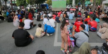 Kegiatan Siantar Car Free Day Dihiasi Dengan Bike To School Dan Nobar