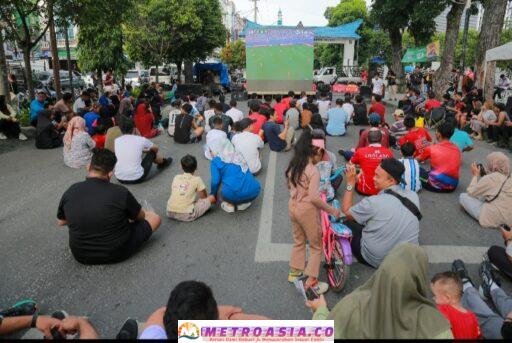 Kegiatan Siantar Car Free Day Dihiasi Dengan Bike To School Dan Nobar