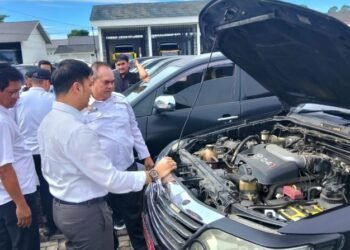 Penertibkan Kenderaan Dinas, Pemkab Simalungun Gelar Apel Kendaraan
