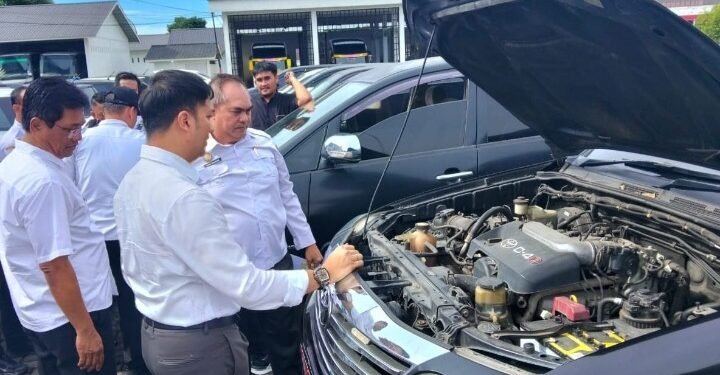 Penertibkan Kenderaan Dinas, Pemkab Simalungun Gelar Apel Kendaraan