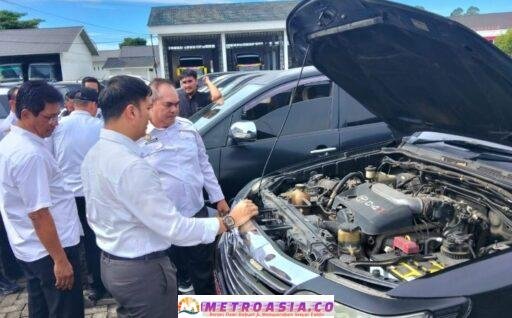 Penertibkan Kenderaan Dinas, Pemkab Simalungun Gelar Apel Kendaraan