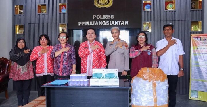Mendukung Pemberantasan Narkoba, Pemko Siantar Salurkan Alat Tes Urine ke Polres Siantar