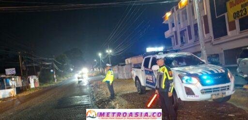 Dipimpin IPDA Yancen, 7 Personel Satlantas Jaga Kamseltibcarlantas di Jalur Siantar-Perdagangan