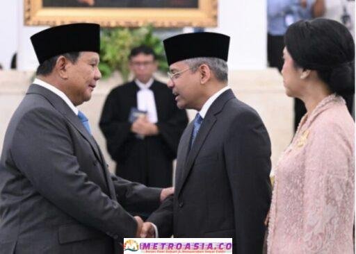 Presiden Prabowo Lantik Suahasil Nazara sebagai Menteri Keuangan