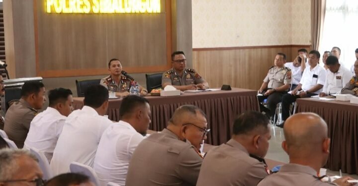 Wakapolres Simalungun Pimpin Komitmen Bersama, Seluruh Personel Siap Melaksanakan